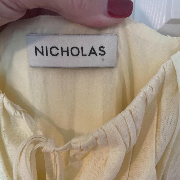 Nicholas the Label Women's Soft Yellow Midi Dress - Picture 4 of 4